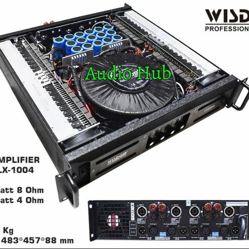 power Amplifier Wisdom LX 10P4 /LX1004 4 Channel  Original