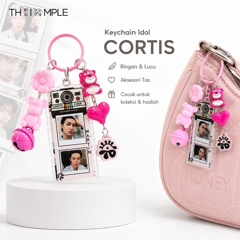 KEYCHAIN PHOTOSTRIP CORTIS/ CORTIS CLEAR KEYCHAIN ACRYLIC/ GANTUNGAN KUNCI CORTIS/ GANCI KEYCHAIN CO
