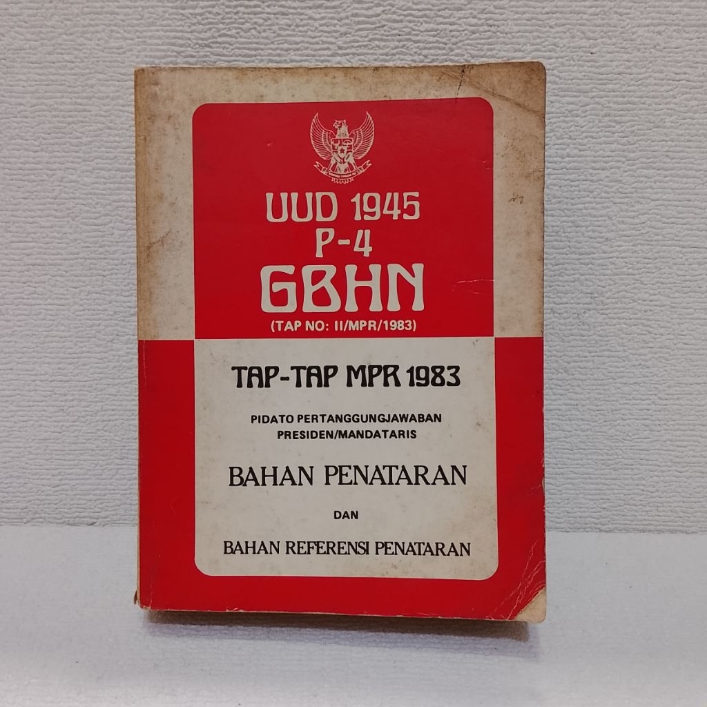Buku Asli UUD 1945 P-4 GBHN TAP-TAP MPR 1983