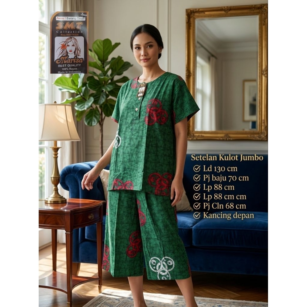 SMT marisa Setelan kulot jumbo ld 130 cm