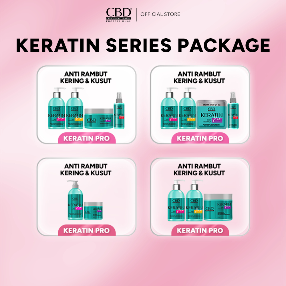 CBD Professional Keratin Pro perawatan untuk rambut anti kering dan kusut