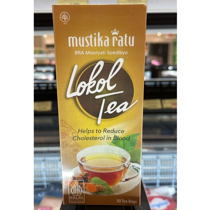 Teh Lokol Mustika Ratu 30 Sachet - Menurunkan Kolesterol, Membantu Mengurangi Lemak Darah, Ramuan He