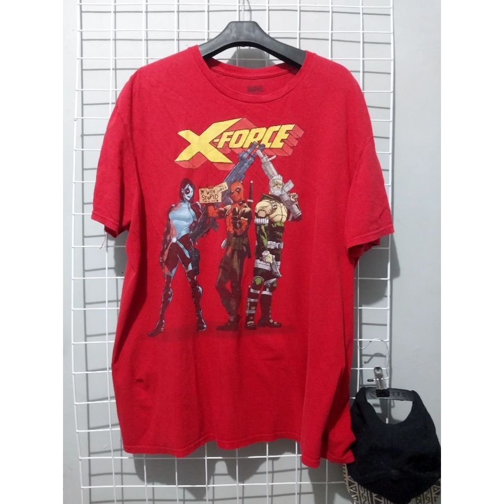 kaos marvel deadpool ori built up bekas second preloves