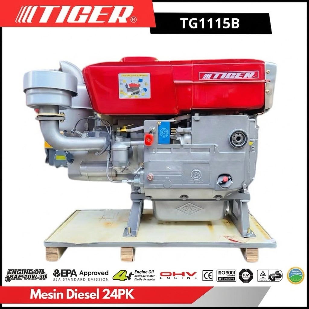 Diesel Engine Mesin Diesel TIGER Mesin Diesel Mesin Penggerak 24PK TG 1115 TG 1115 B