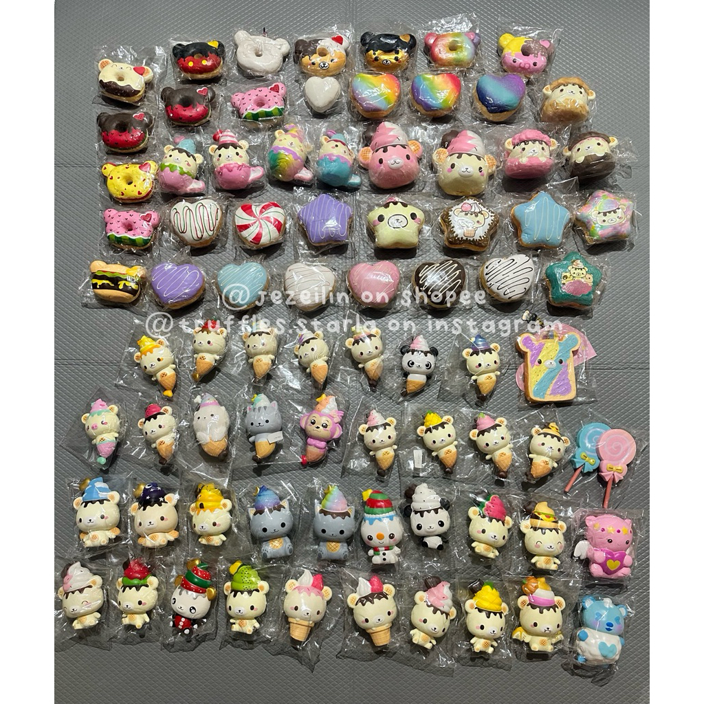 [PART 14/15] BACA DESKRIPSI squishy official yummiibear creamiicandy snowman mascot mermaid heart do