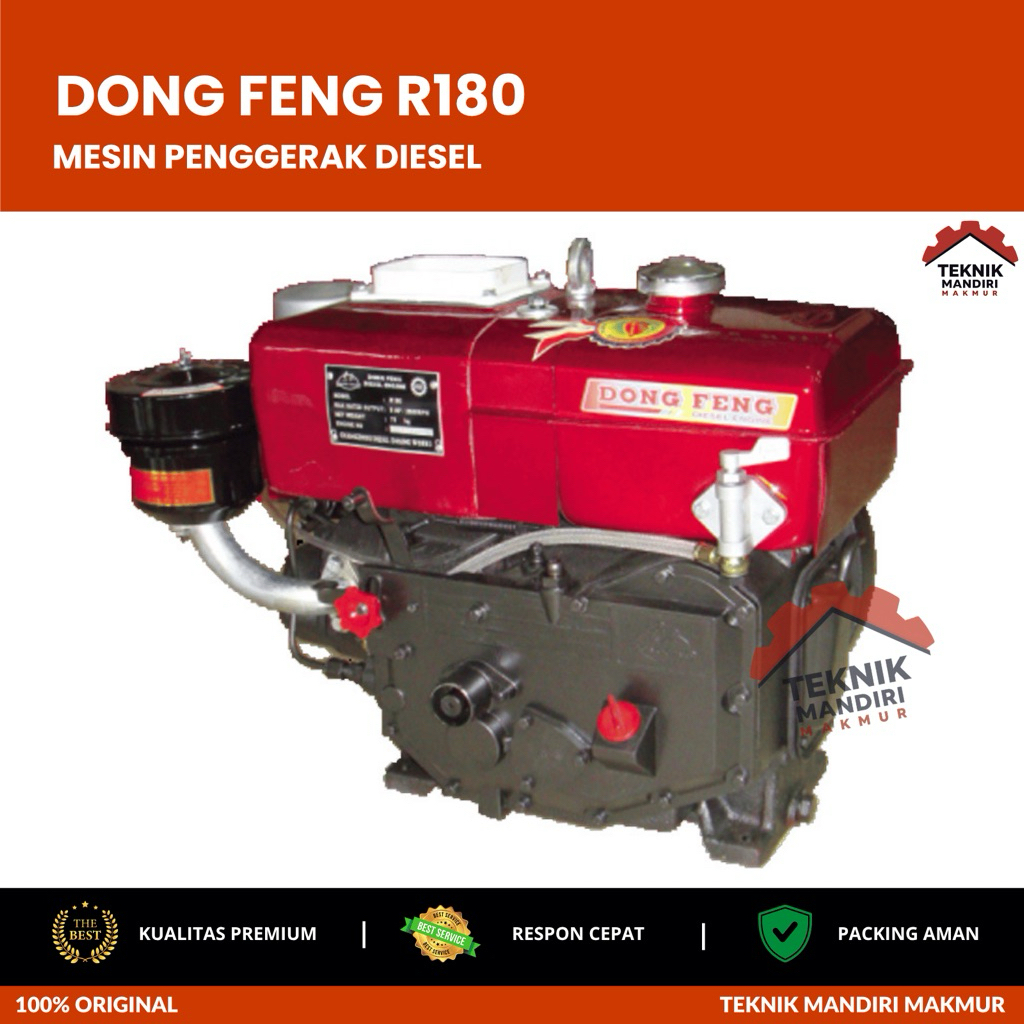 DONG FENG MESIN PENGGERAK DIESEL MEREK DONGFENG ASLI LANGSUNG DARI DONGFENG MESIN PENGGERAK 8PK R180