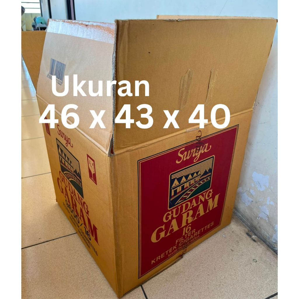 Kardus Packing Jumbo 2 Ply 46x43x40 (Surya 16)  - Kondisi Bekas, Tahan Banting, Ideal untuk Pindahan