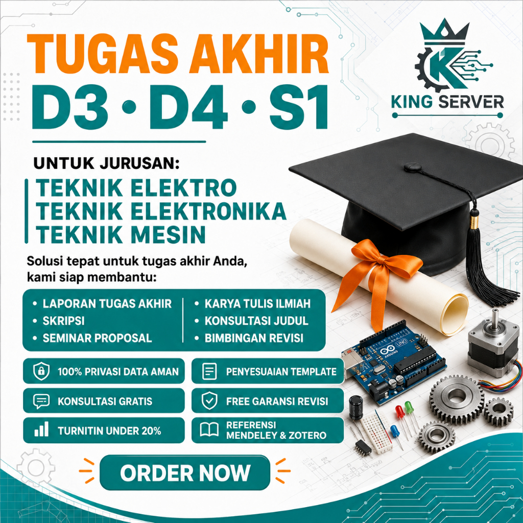 laporan skripsi TUGAS AKHIR D3 D4 S1 elektro elektronika mesin microcontroller mikrokontroler custom