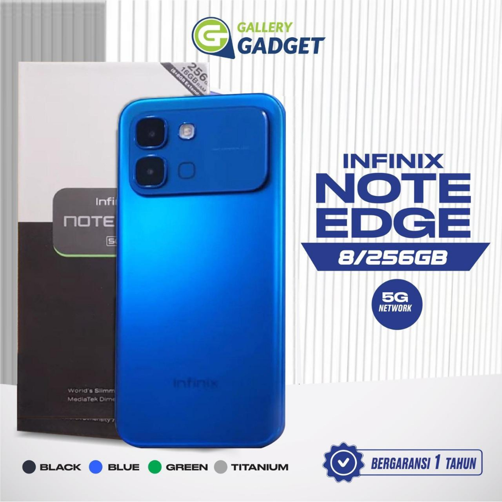 Infinix Note Edge 5G 8/128 8/256 GB HP RAM 8GB ROM 128GB 256GB Curved Display Amoled Garansi Resmi