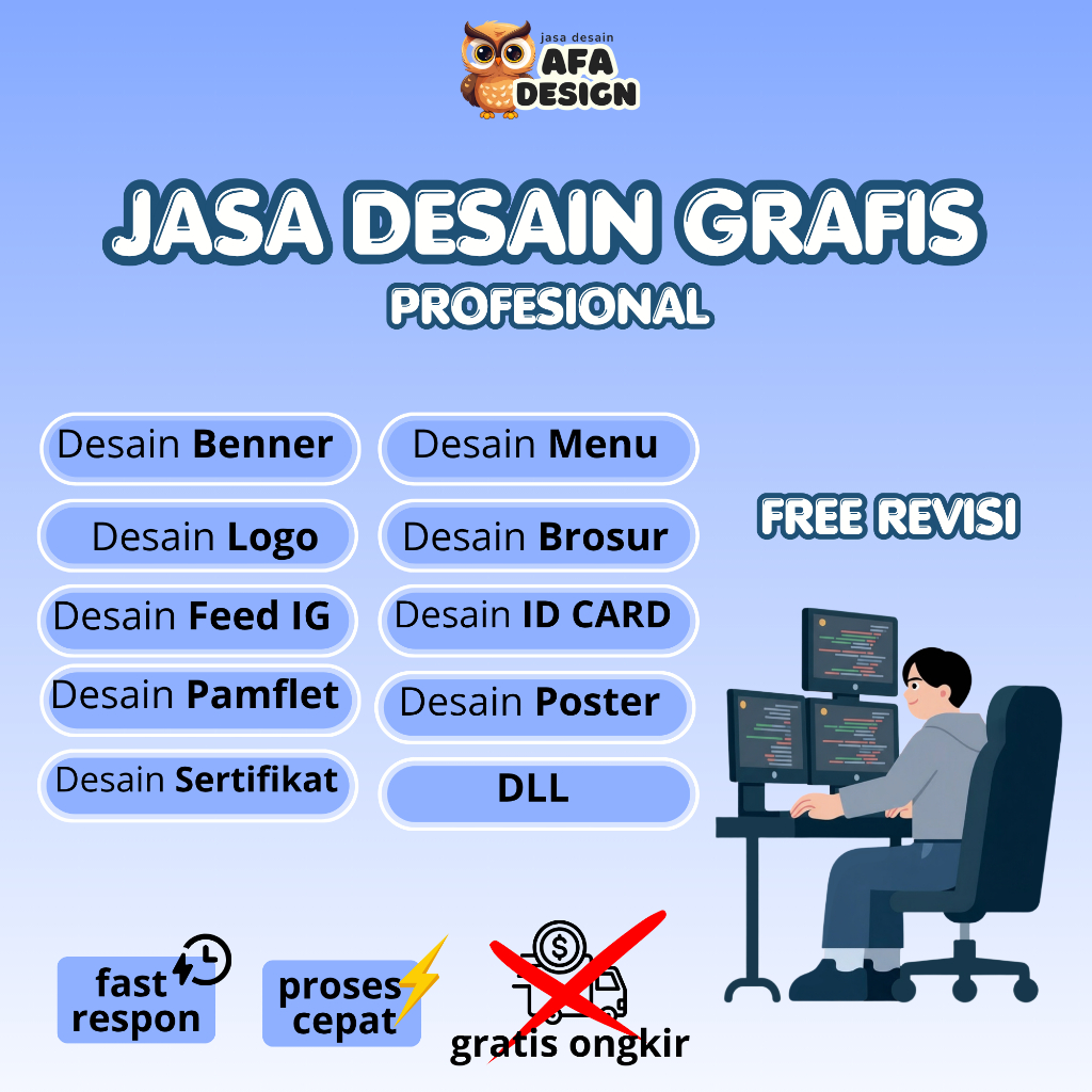 jasa desain profesional, desain benner, poster, leaflet