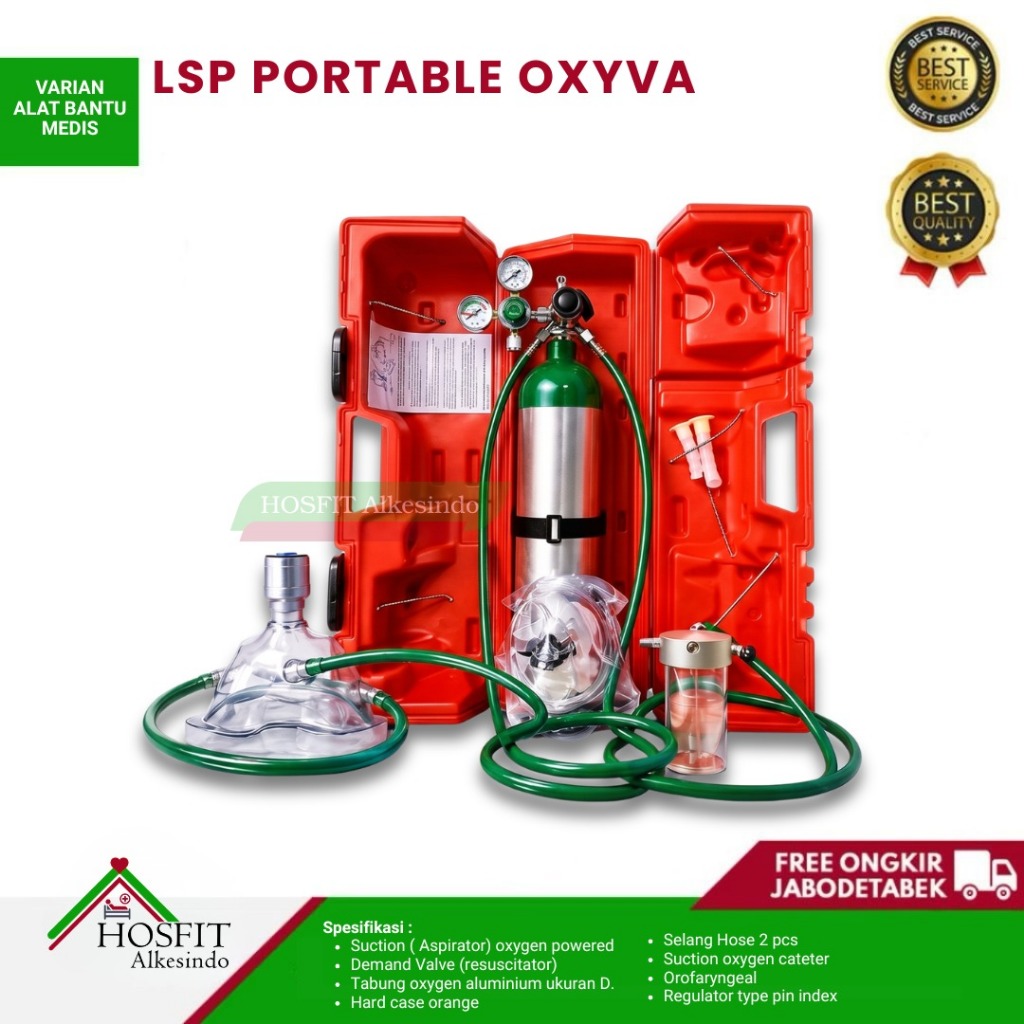 Oxygen LSP Oxyva Portable Resusitator / Oksigen Portable Oxyva