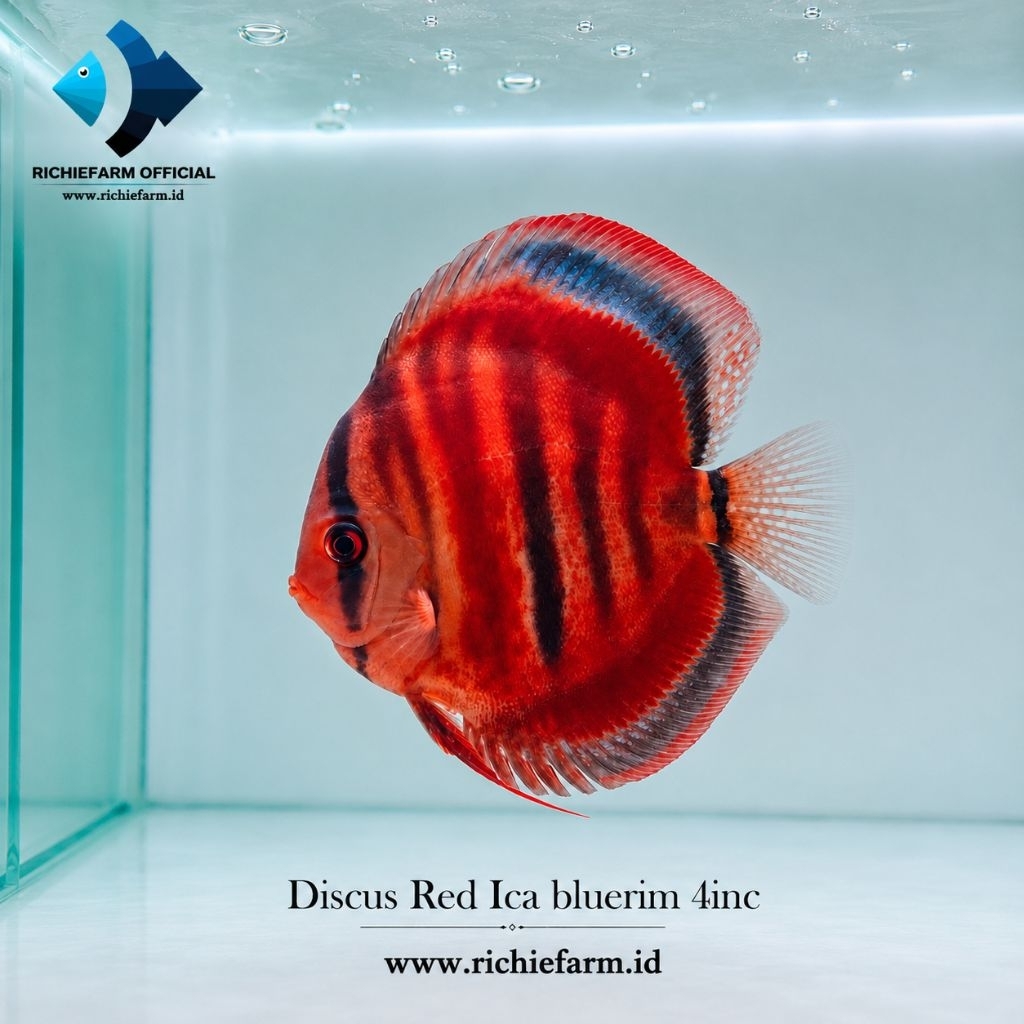 Discus Red Ica Bluerim 4inc