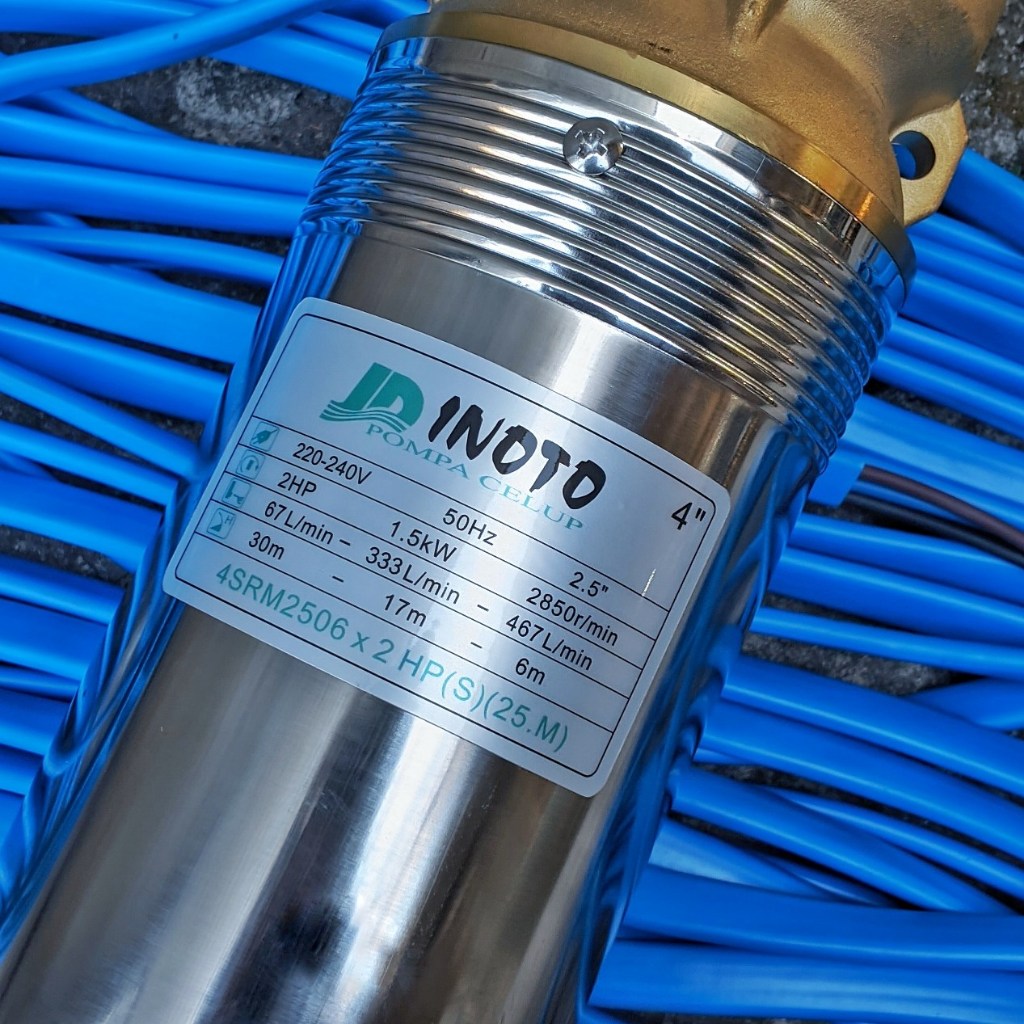 Submersible INOTO 4" 2HP + 25M Kabel