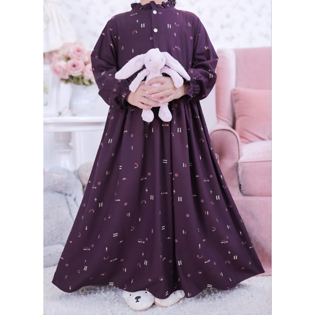 LITTLE DITSY JULI 2026 LITTLE LOU PLUM 6 7 NIGHTGOWN