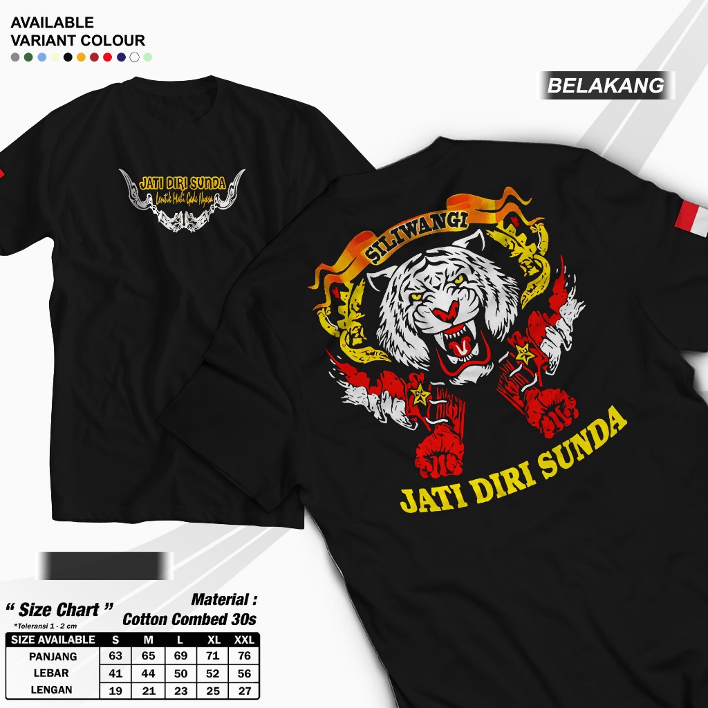 Kaos Jati Diri Sunda Siliwangi Macan Putih