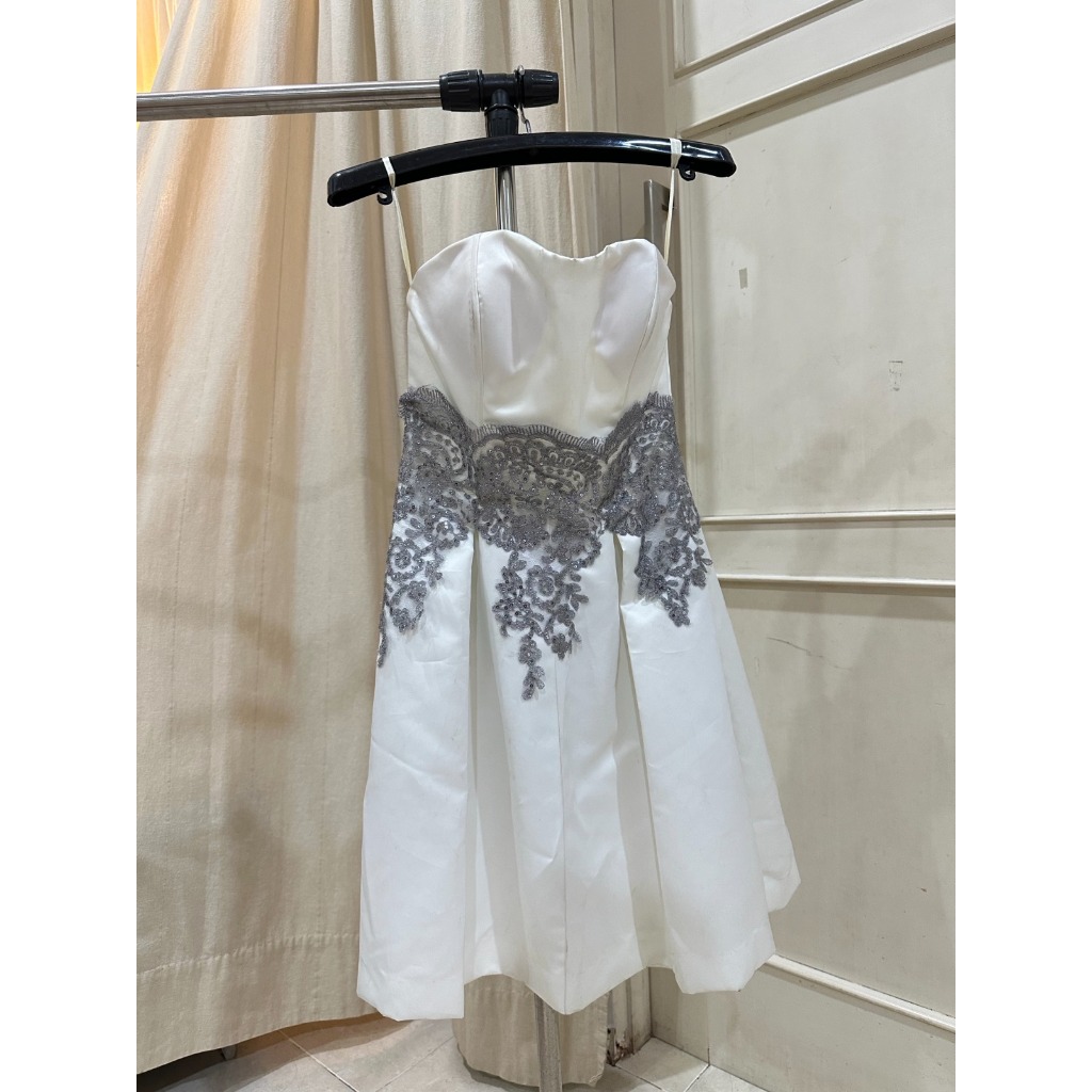 White Grey - Mini Dress Pesta