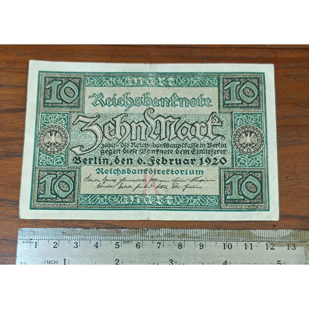 10 Mark Jerman Thn 1920