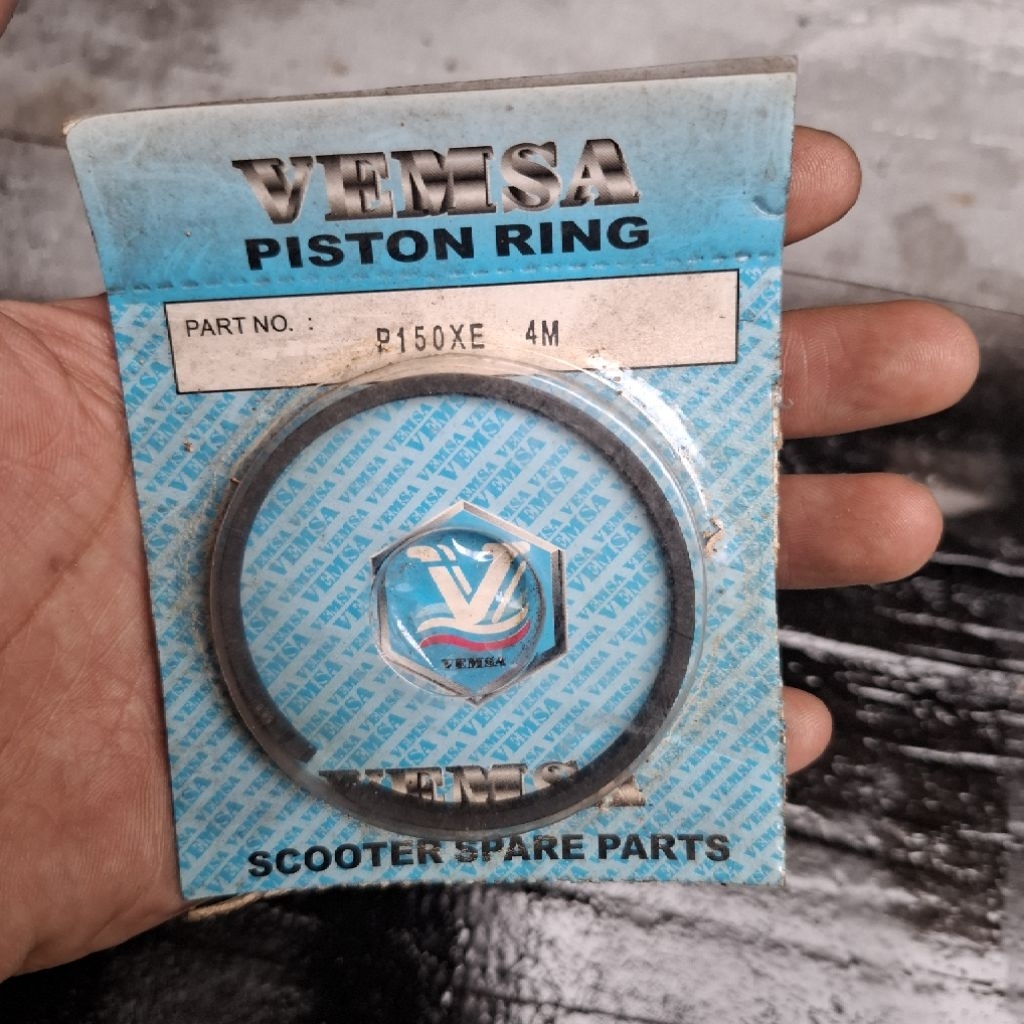 ring seher vespa ring piston vespa p150xe 4m vemsa