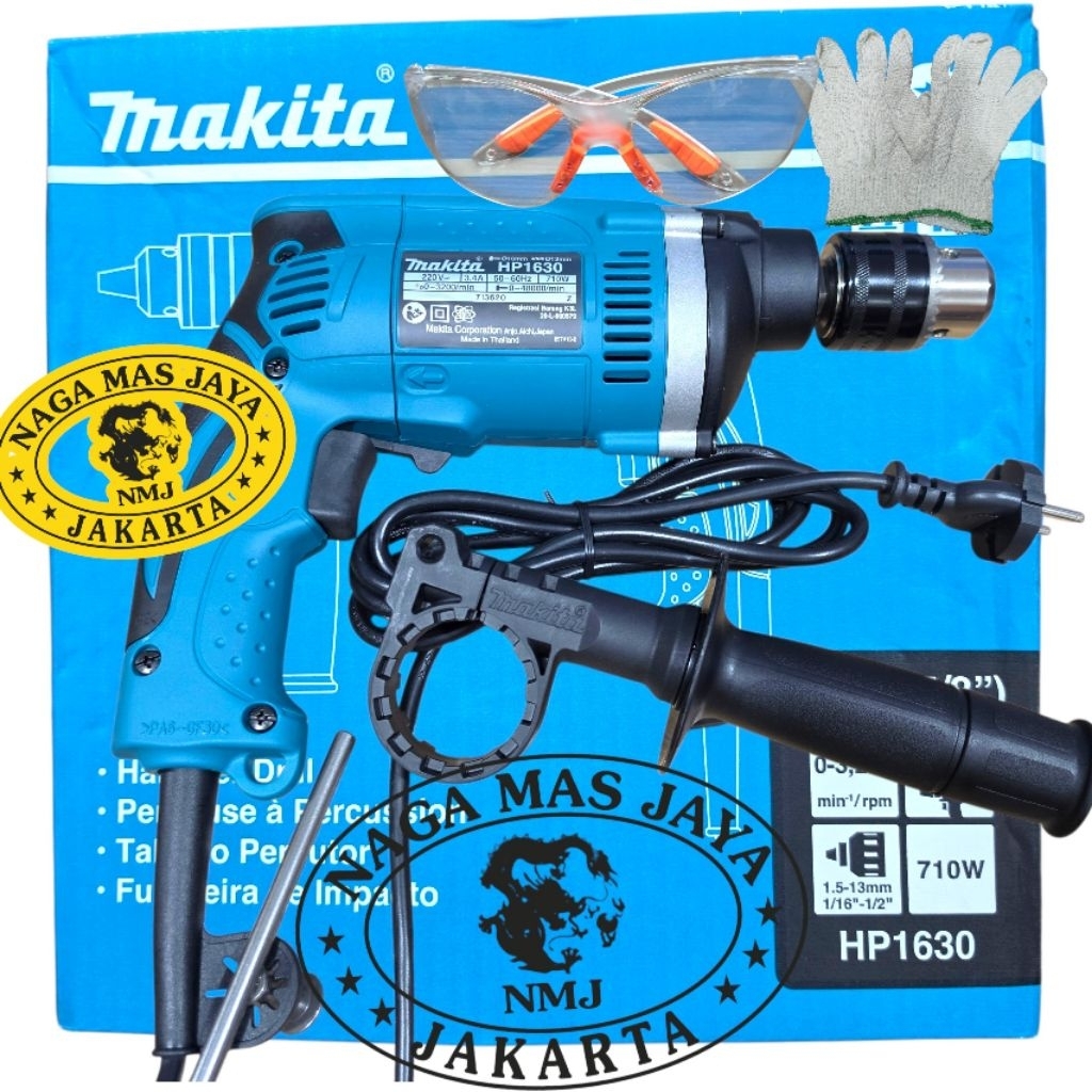 BOR TANGAN MAKITA HP1630 / IMPACT DRILL MAKITA HP1630 / BOR TANGAN 13MM MAKITA HP 1630