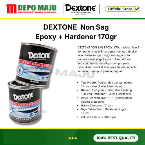 DEXTONE EPOXY NON SAG 1KG- NON SAG EPOXY + HARDENER DEXTONE