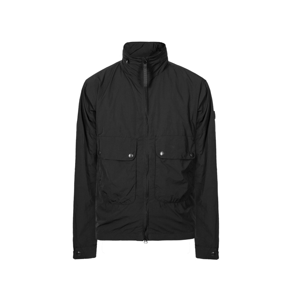Prung Ferrer Black Jacket Outdoor Warna Hitam Bahan Nilon