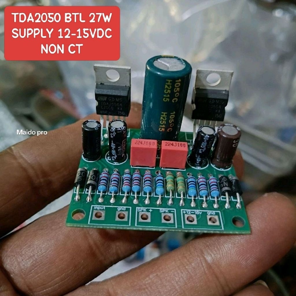 Tda2050 btl mini kit driver power amplifier Tda 2050