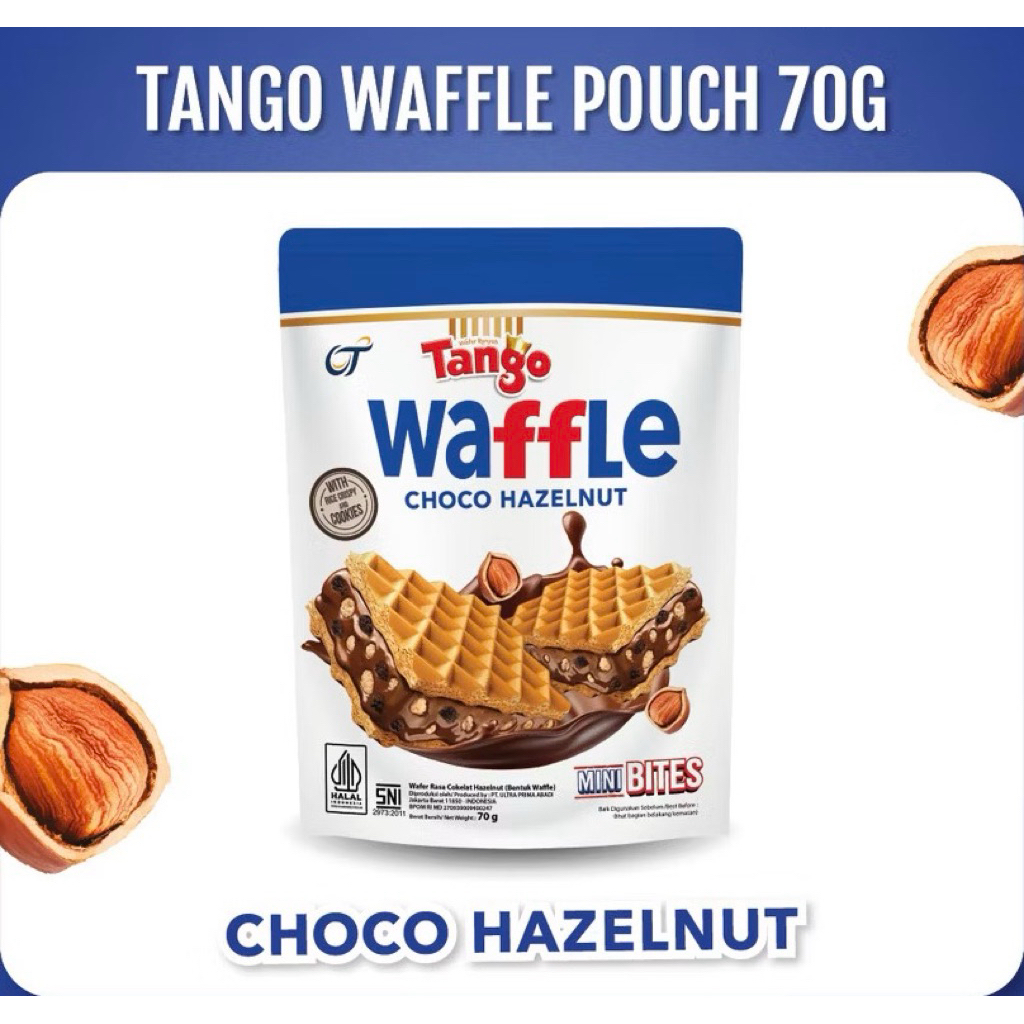 Tango Waffle Choco Hazelnut Pouch 70 gram