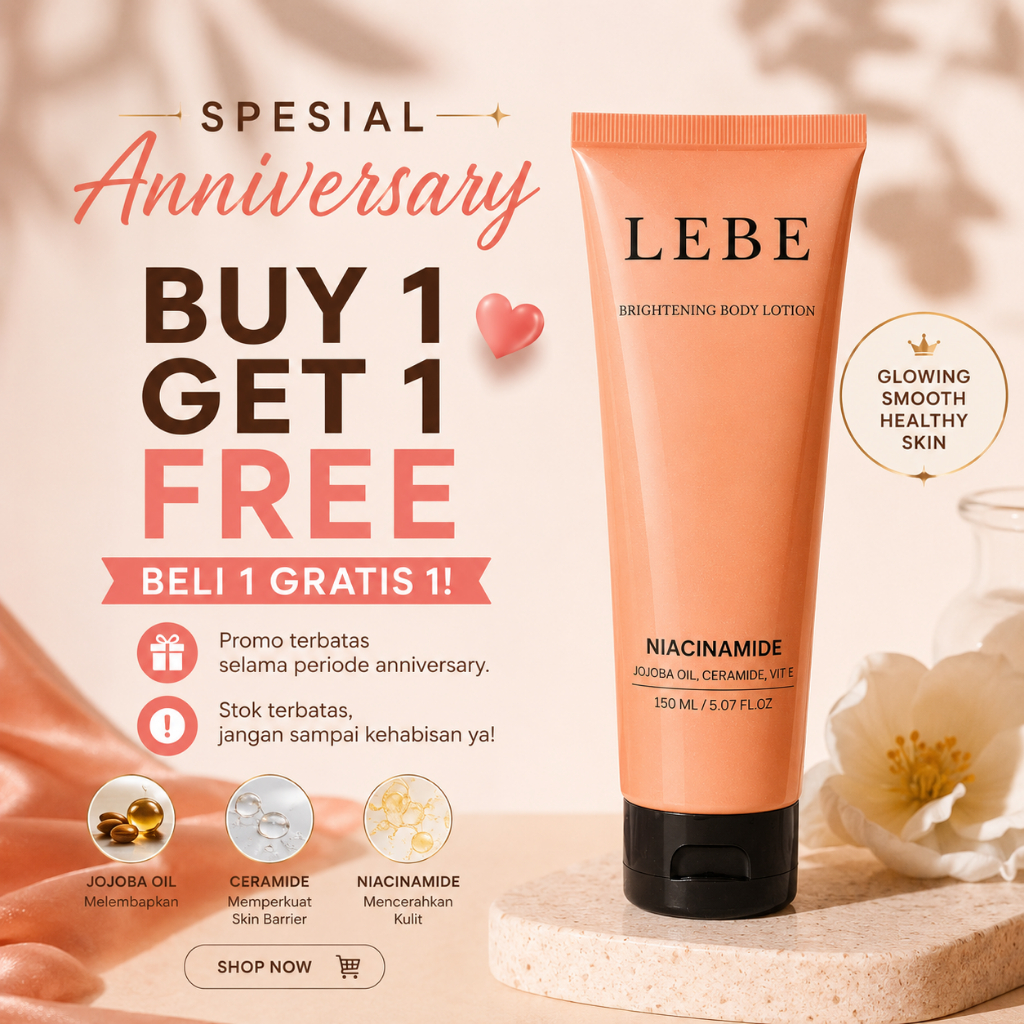 LEBE Brightening Body Lotion Niacinamide Ceramide