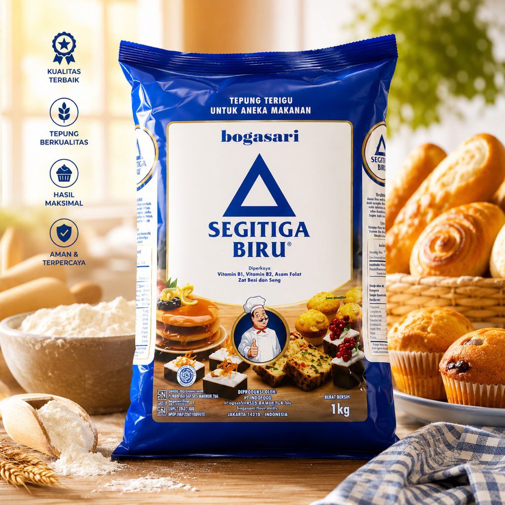 tepung segitiga biru premium