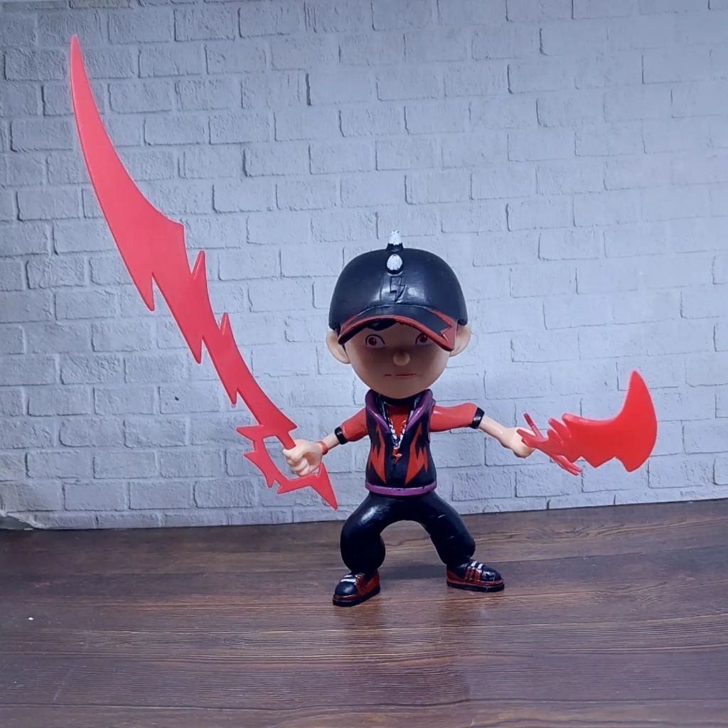 Boboiboy halilintar rare 13cm lengkap halilintar Action Figure murah mainan mcd murah