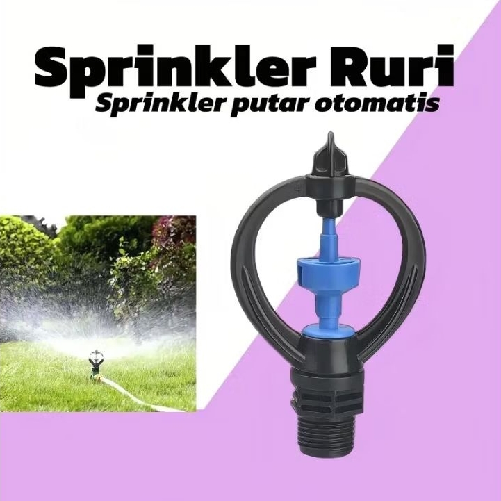 Sprinkler Irigasi Penyiraman Taman, Sprinkler Ruri Sprinkler Kincir Putar Otomatis