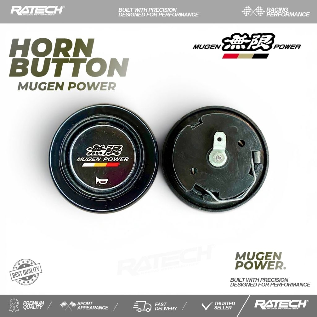 HORN BUTTON STEERING WHEEL MUGEN UNIVERSAL-TOMBOL KLAKSON STIR RACING MUGEN