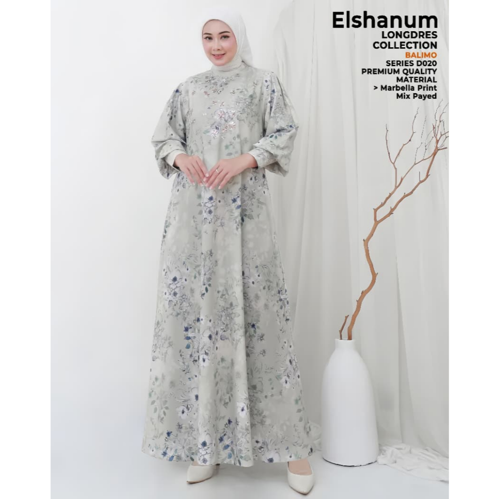 Balimo - Gamis Balimo Premium Mewah | Dress Payet Marbella by Balimo | Elshanum Longdress Collection