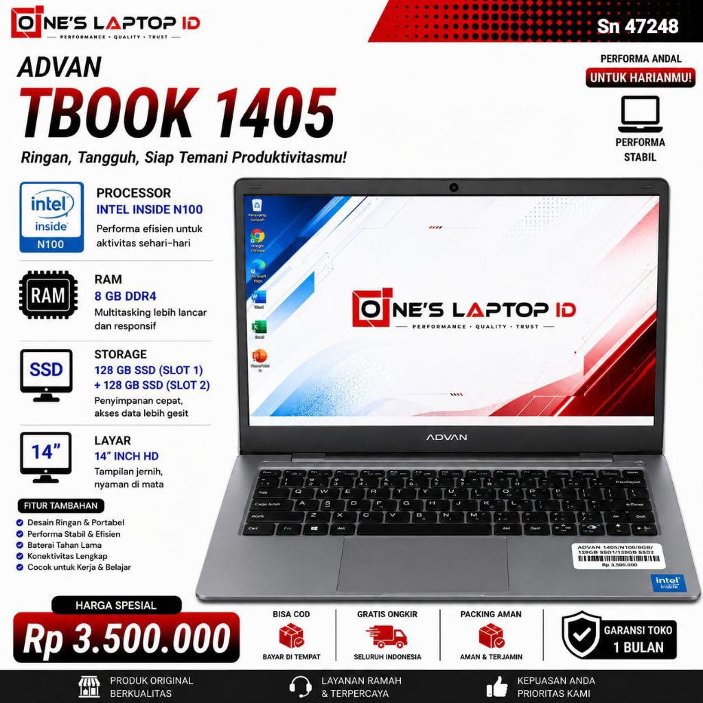 ADVAN TBOOK 1405 INTEL N100