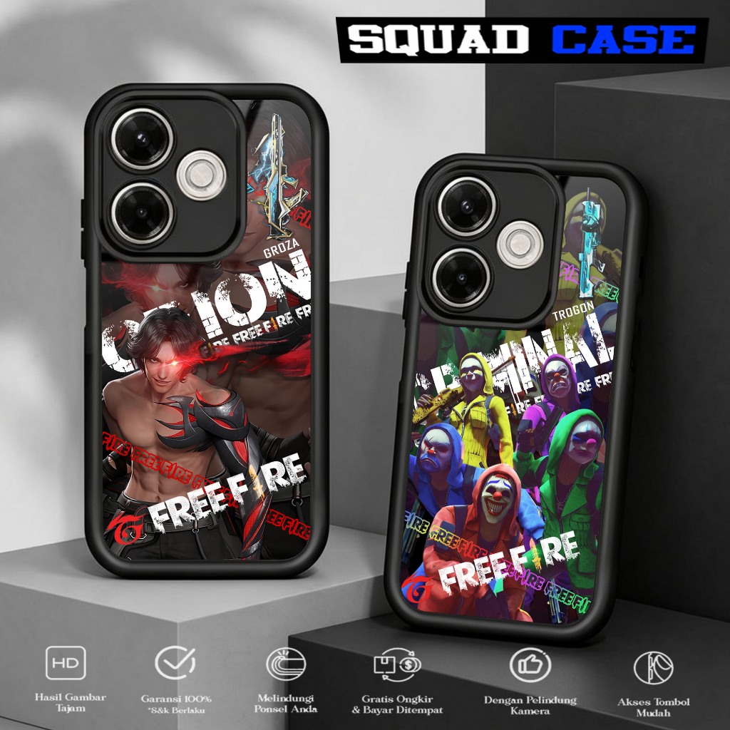 Softcase Glass kaca untuk REDMI 13X POCO M6 4G FF1 Casing Handphone Case Hp Procamera