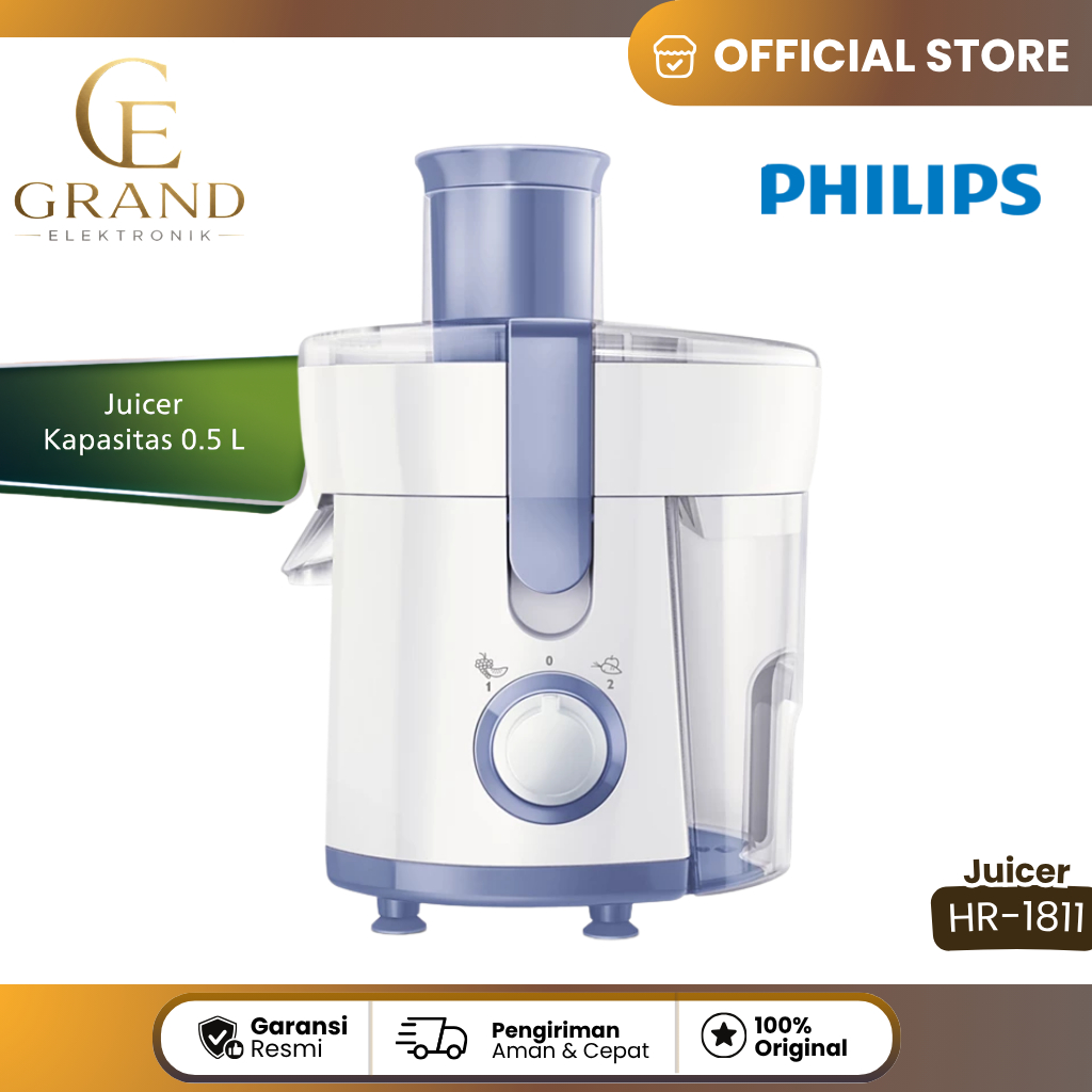 Philips Juicer HR 1811 Juicer Philips Blender Juicer 0.5 L