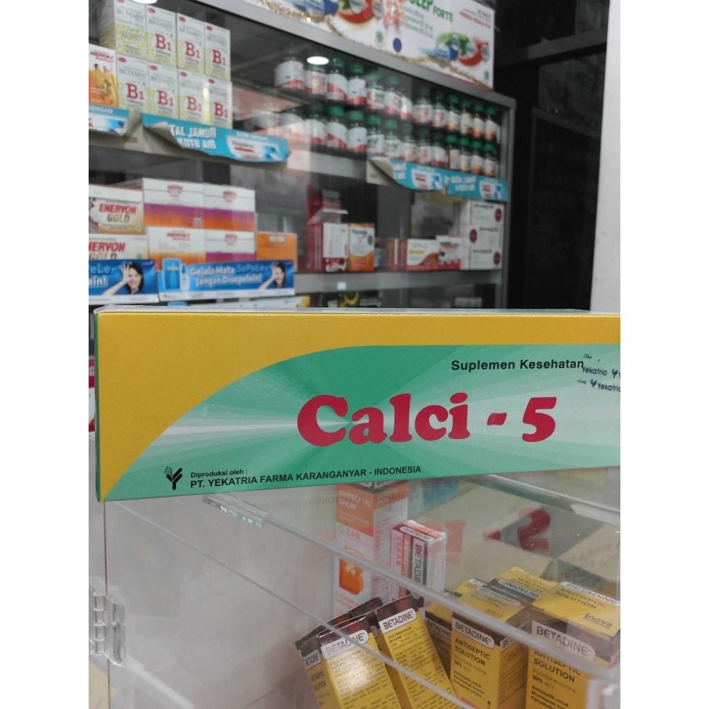 Suplemen Kesehatan Calci-5 Kapsul, Suplemen Kalsium, PT Yekatria Farma