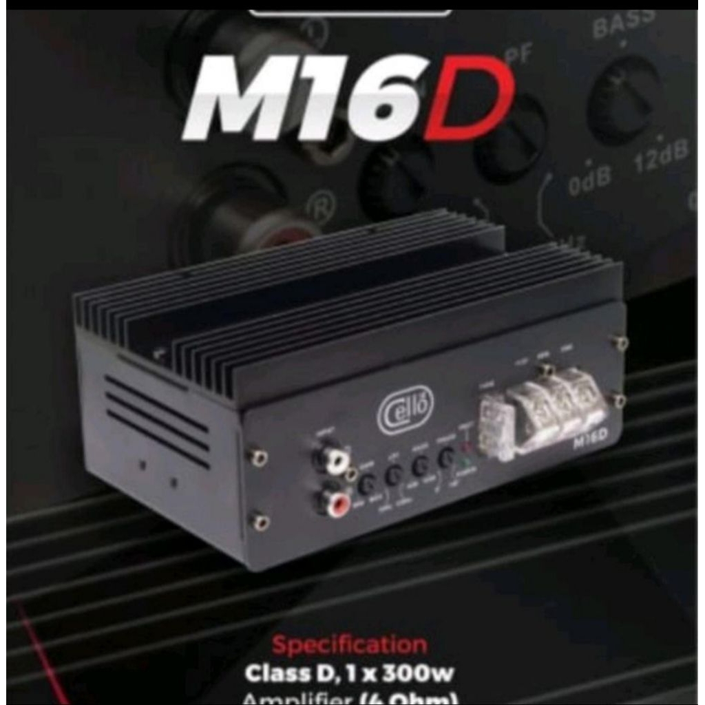 POWER AMPLIFIER MOBIL MONOBLOK CELLO M16D MKII (ORIGINAL GARANSI RESMI CELLO INDONESIA)