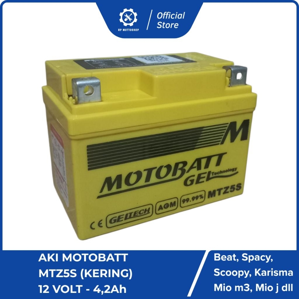 Motobatt Aki MTZ5S Mio m3, Beat, Vixion