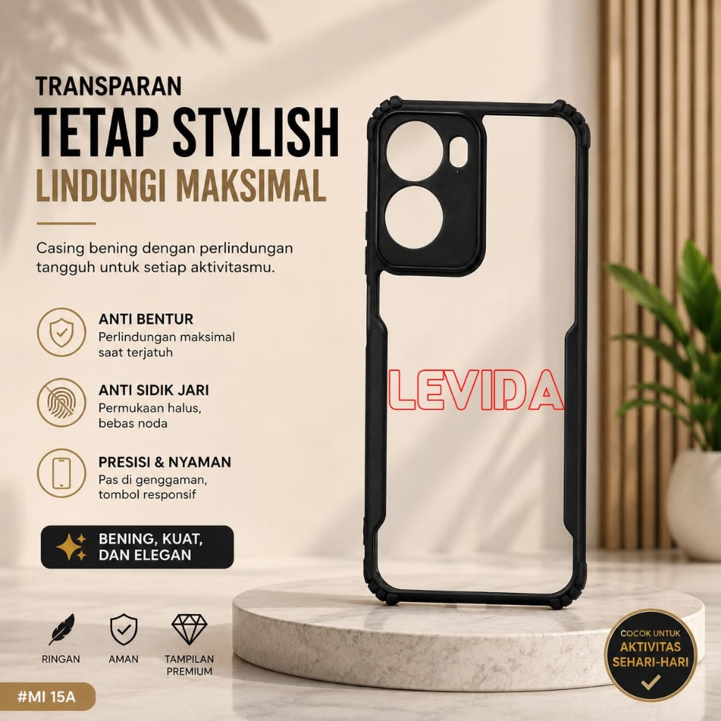 Redmi 15A 5G Redmi 15 Redmi 15C Case Bumper Xundd Fusion Casing Redmi 15A 5G Redmi 15 Redmi 15C FSN