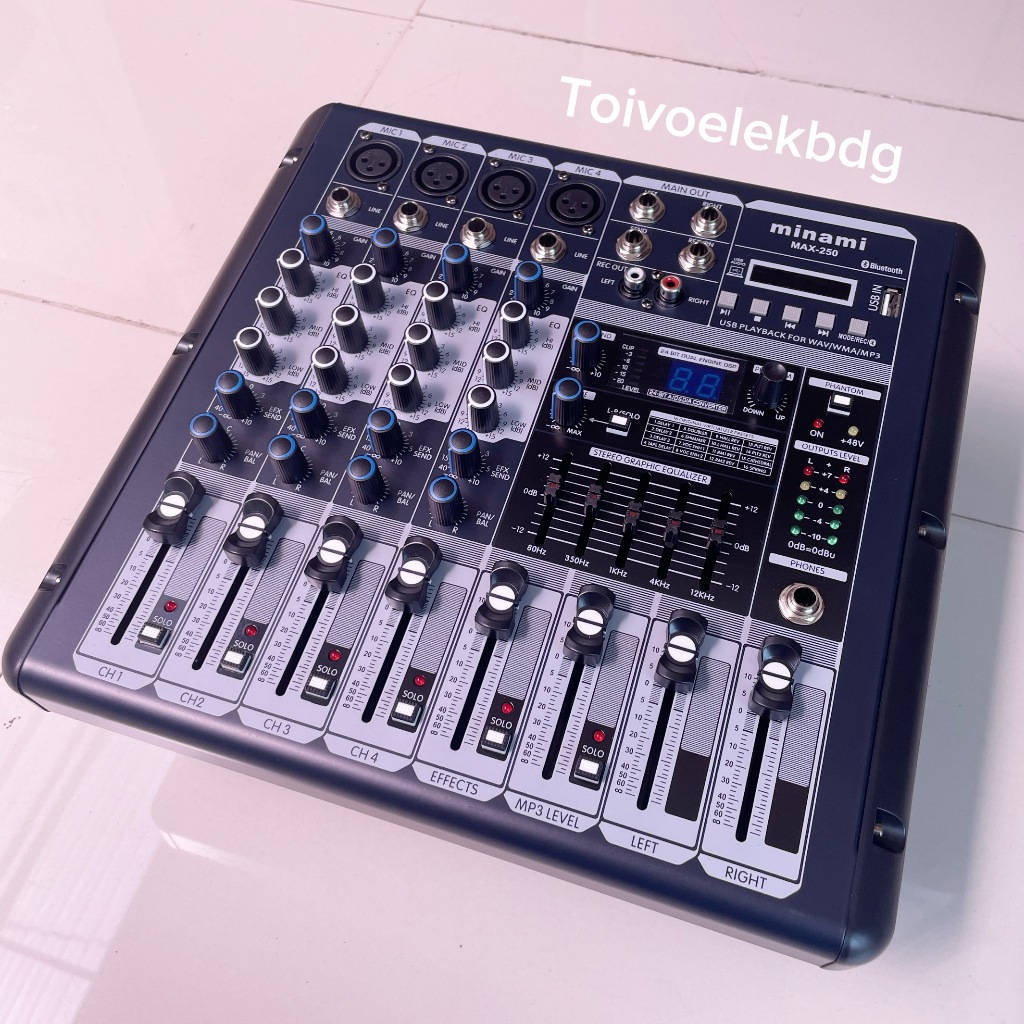 Power mixer audio Minami Max-250 / Max250 USB, Bluetooth Original
