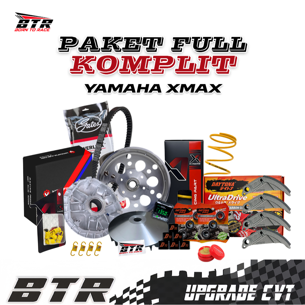PAKET CVT Xmax Kirian CVT XMAX Upgrade Cvt Vbel Racing Gates Kampas Ganda Daytona XMAX 250 CC