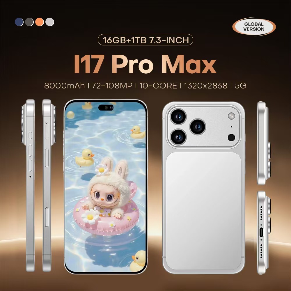 2026NEW  I17 Pro Max Mini Android 12 8GB+256GB Mini Smartphone 6.79Inch Kamera 10-Core Global Versio