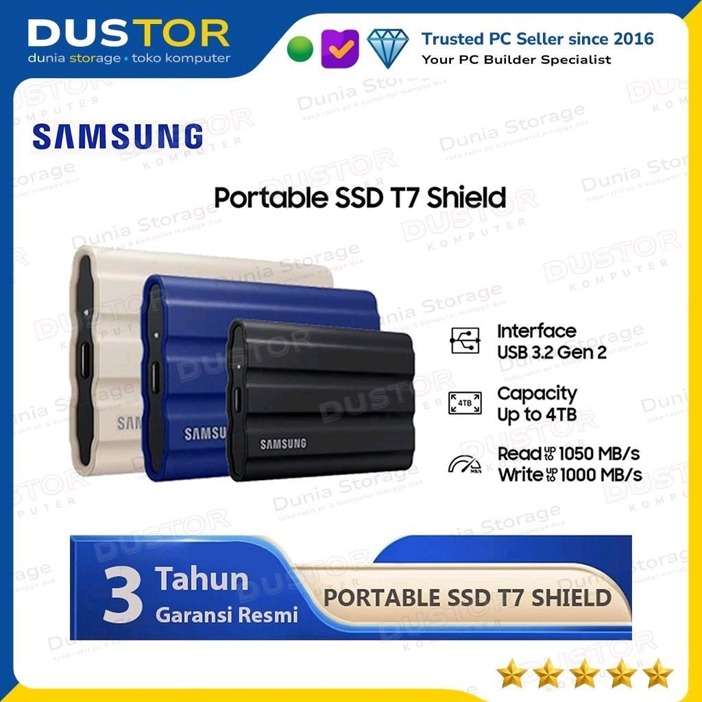 Samsung T7 Shield Portable SSD 1TB