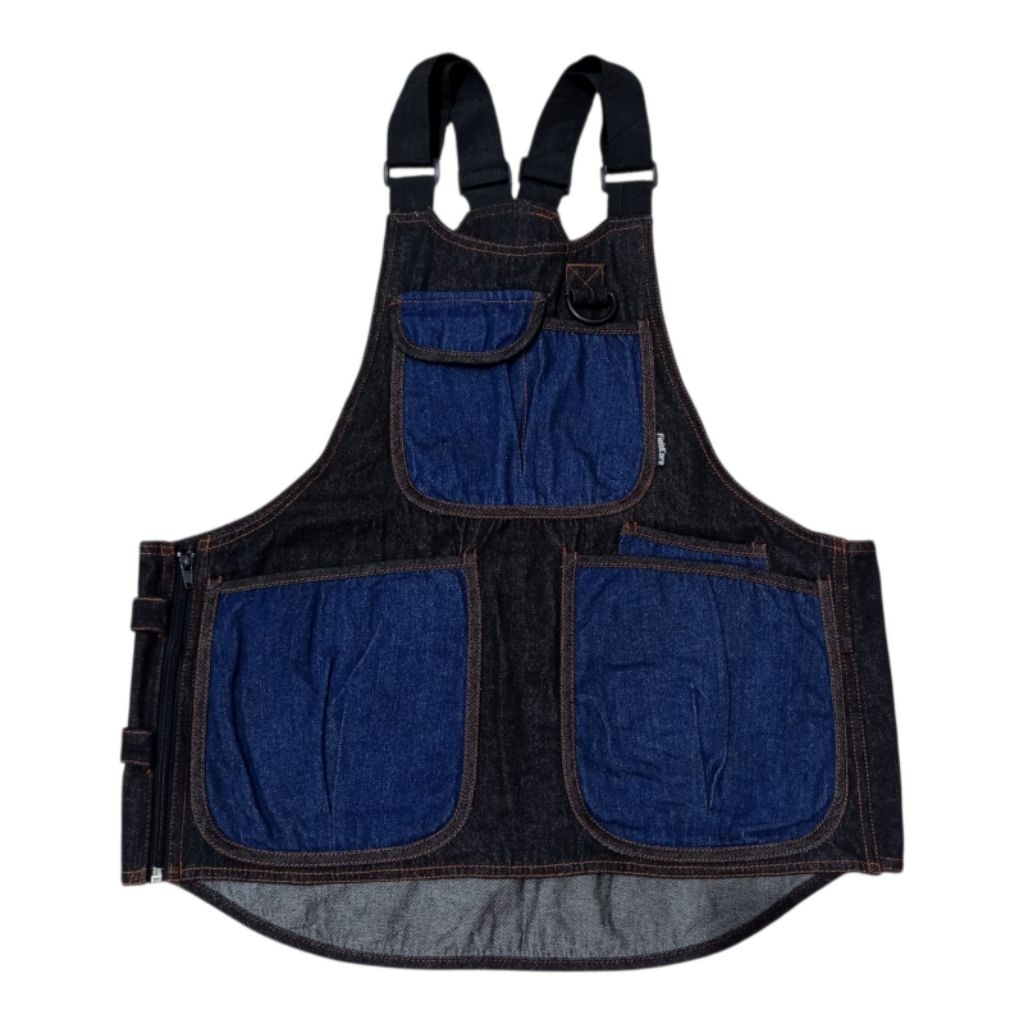 FIELDCORE WORKMAN DENIM DARK BLUE VEST CAMPER APRON