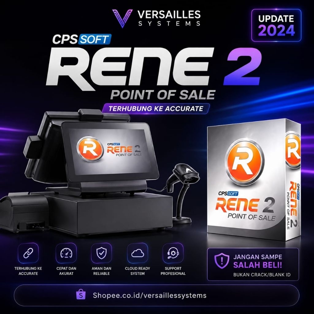 SOFTWARE APLIKASI KASIR RENE 2 POS TERBARU UPDATE 2024