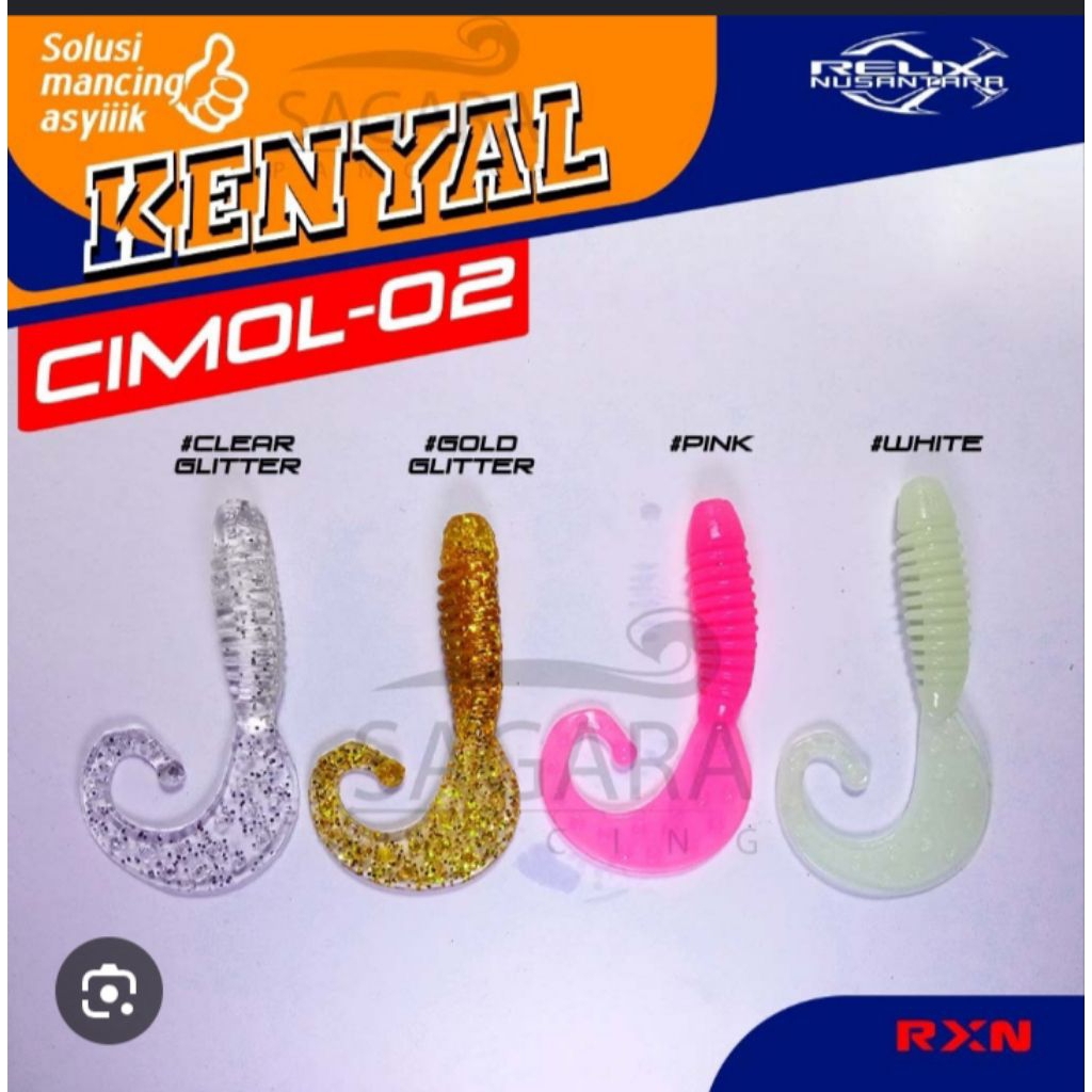 lure Softlure  Kenyal CIMOL 02 Relix Nusantara