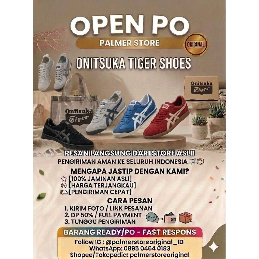 ONITSUKA TIGER SHOES ORIGINAL ALL VARIAN JASTIP OFFICIAL STORE