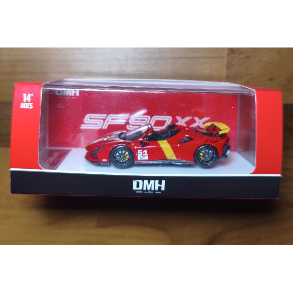 DMH Ferrari SF90XX Red Yellow Stripe Unsealed New Super Rare