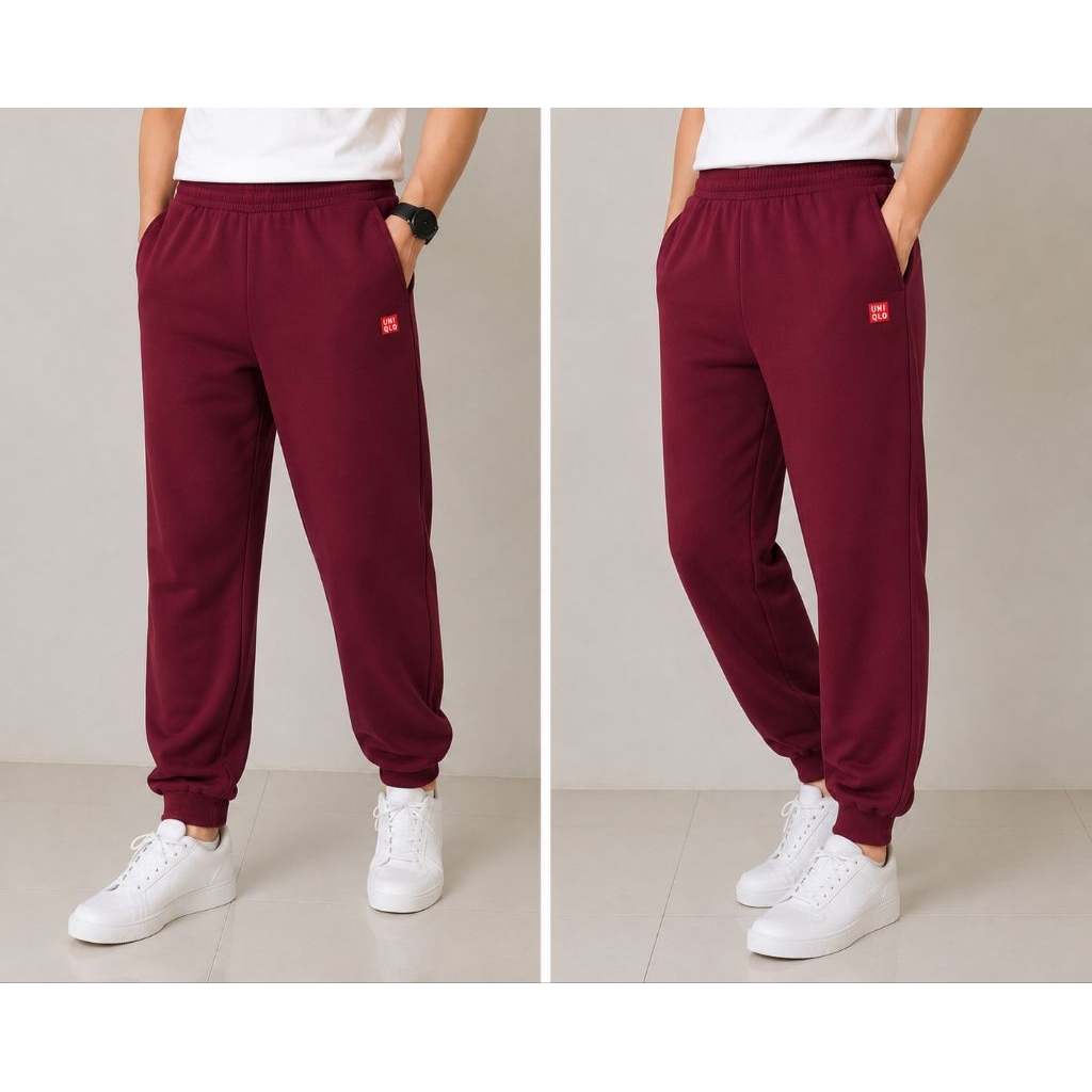 Celana Training UNIQLO Baby Terry Premium/Jogger pria dan wanita
